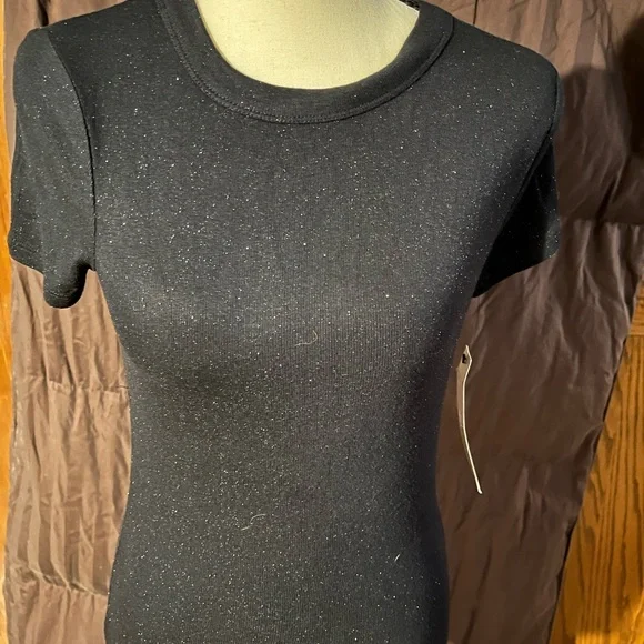 Kersh Black Speckled Short Sleeve Tee - Picture 1 of 4